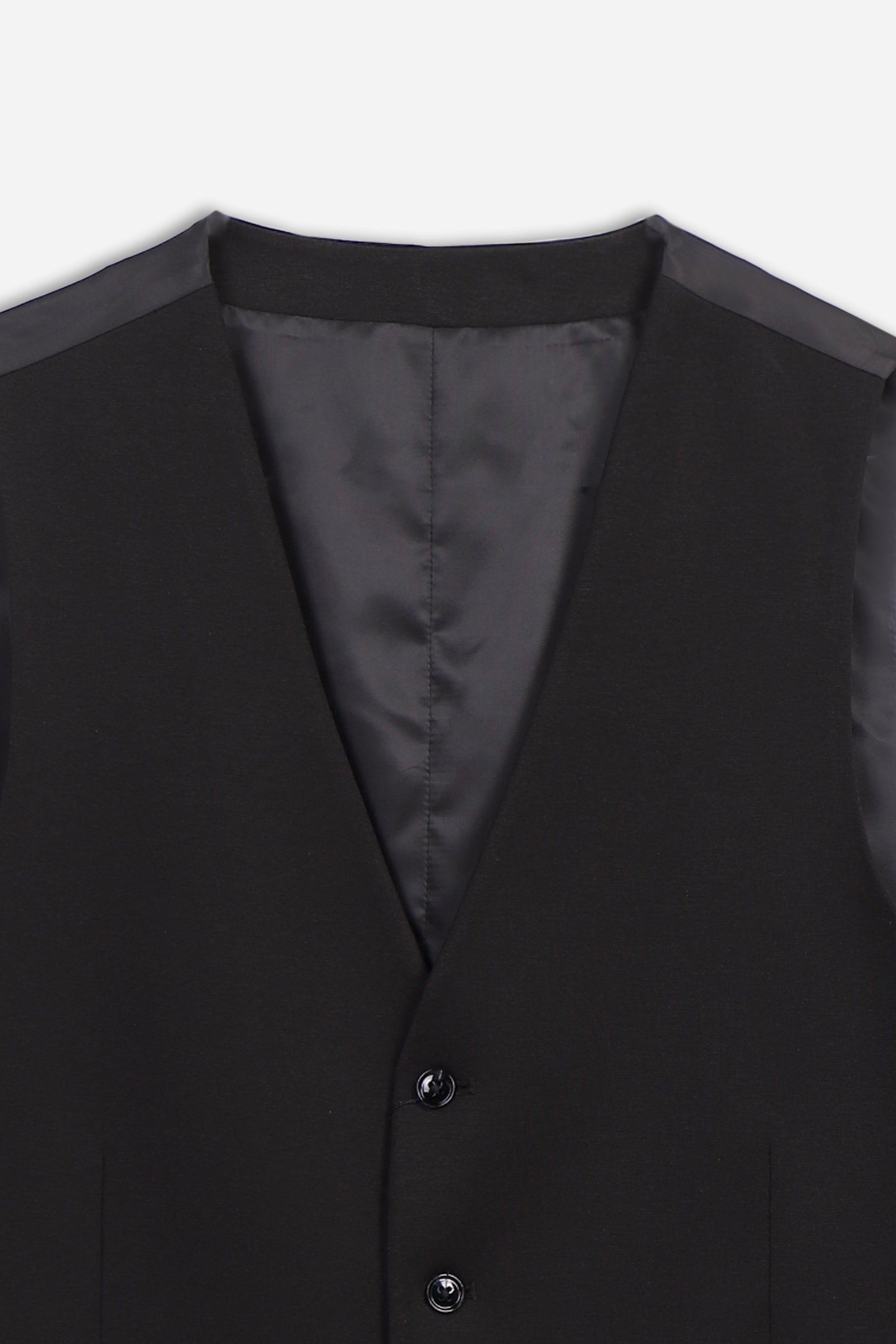 GILET IN PUNTO MILANO NERO