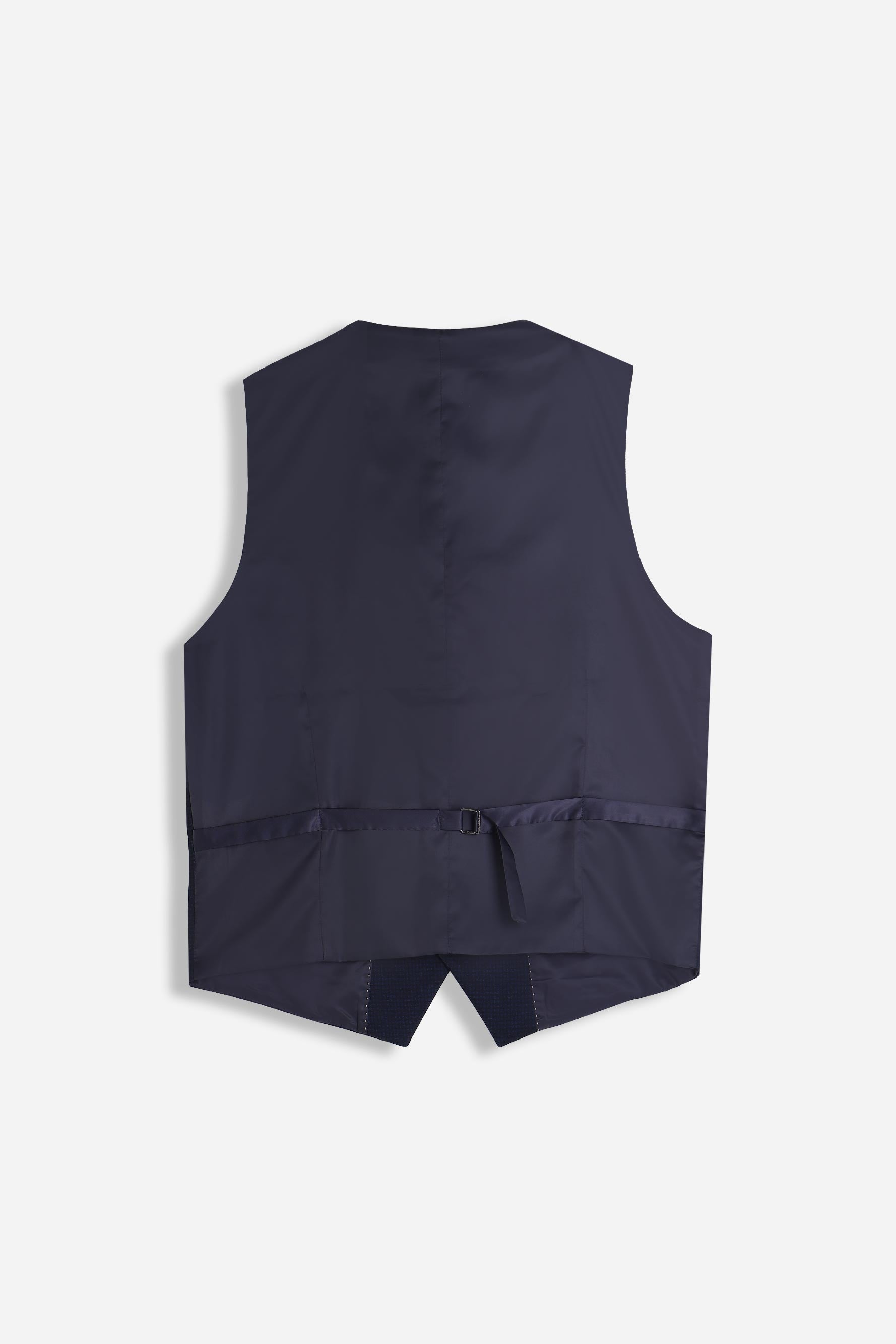 Gilet uomo punto Milano blu vista posteriore