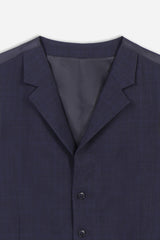 GILET FANTASIA QUADRI BLEU