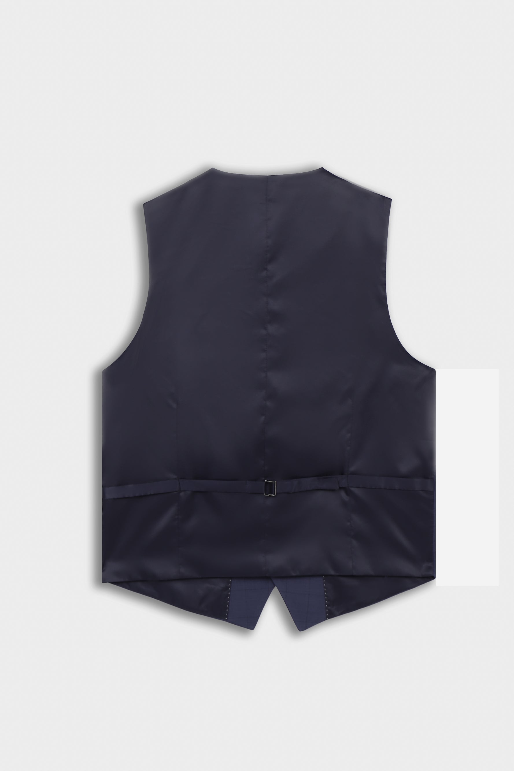 GILET FANTASIA QUADRI BLEU