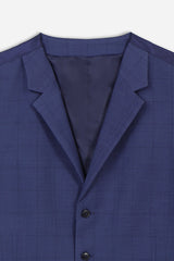 GILET FANTASIA QUADRI BLUETTE