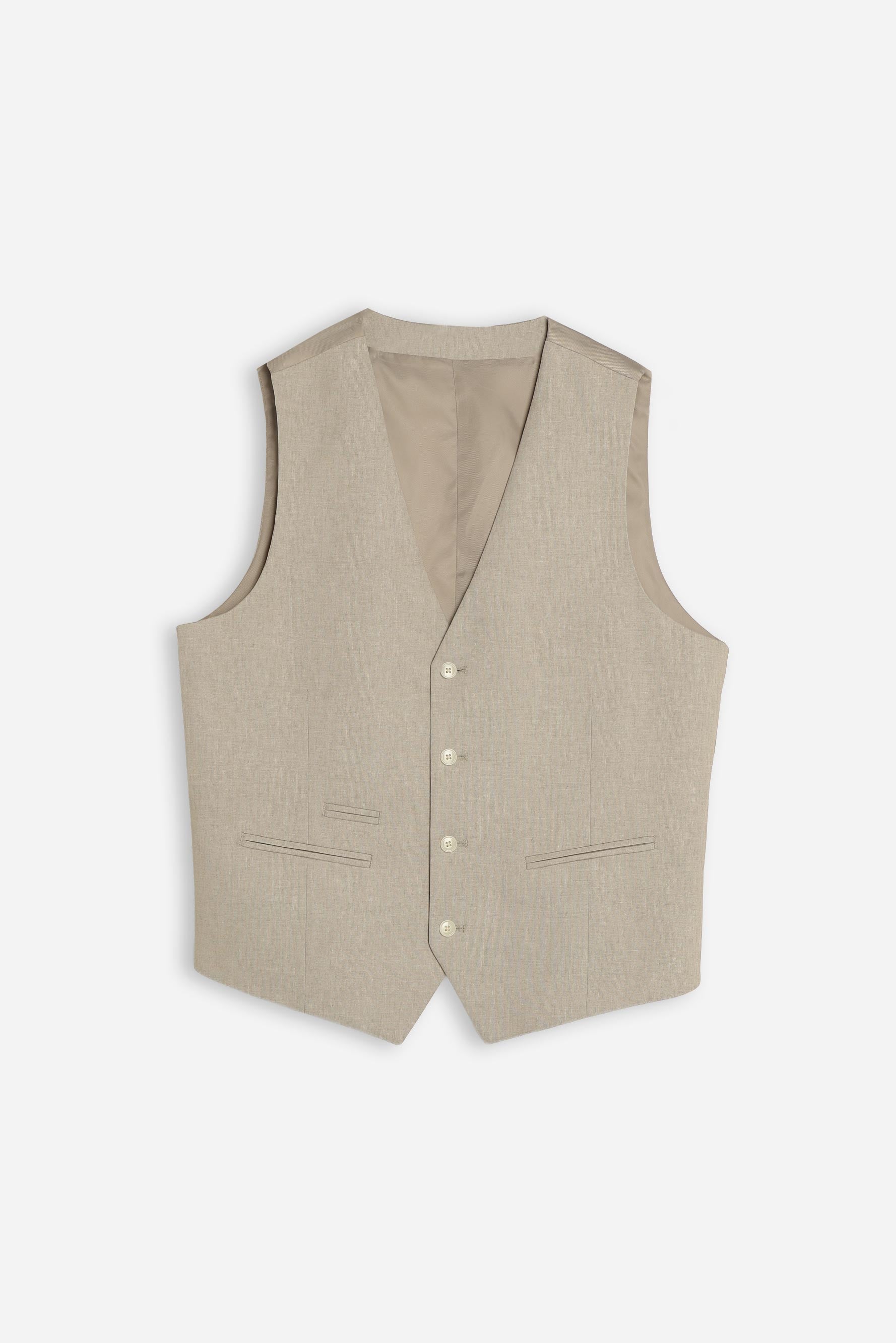 GILET IN PUNTO MILANO BEIGE