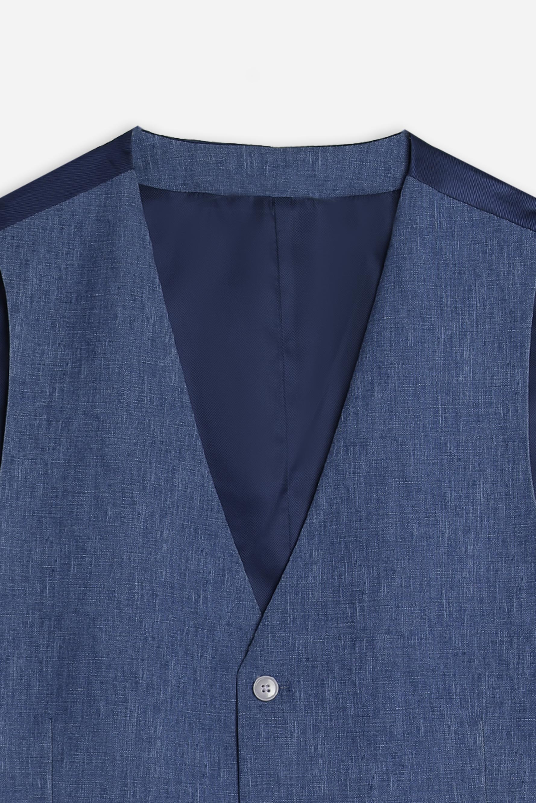 GILET IN PUNTO MILANO BLEU