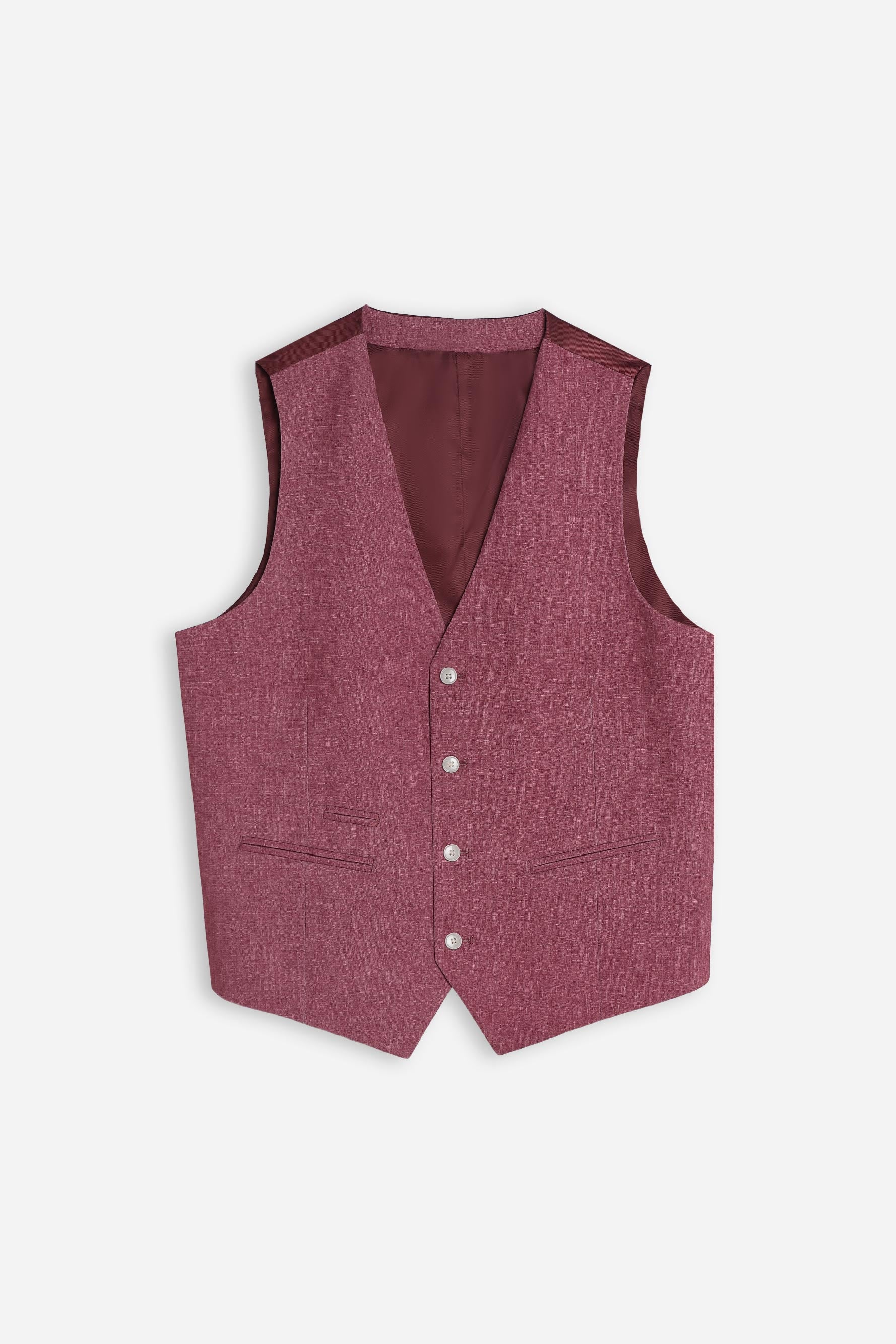 GILET IN PUNTO MILANO ROSSO