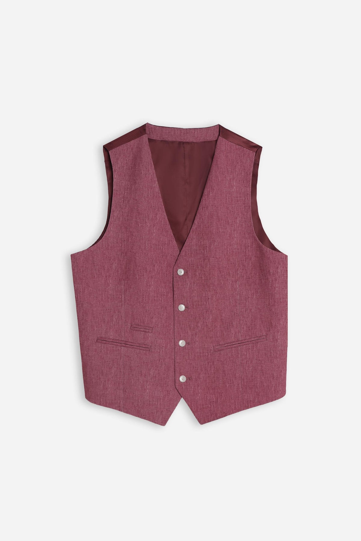 GILET IN PUNTO MILANO ROSSO
