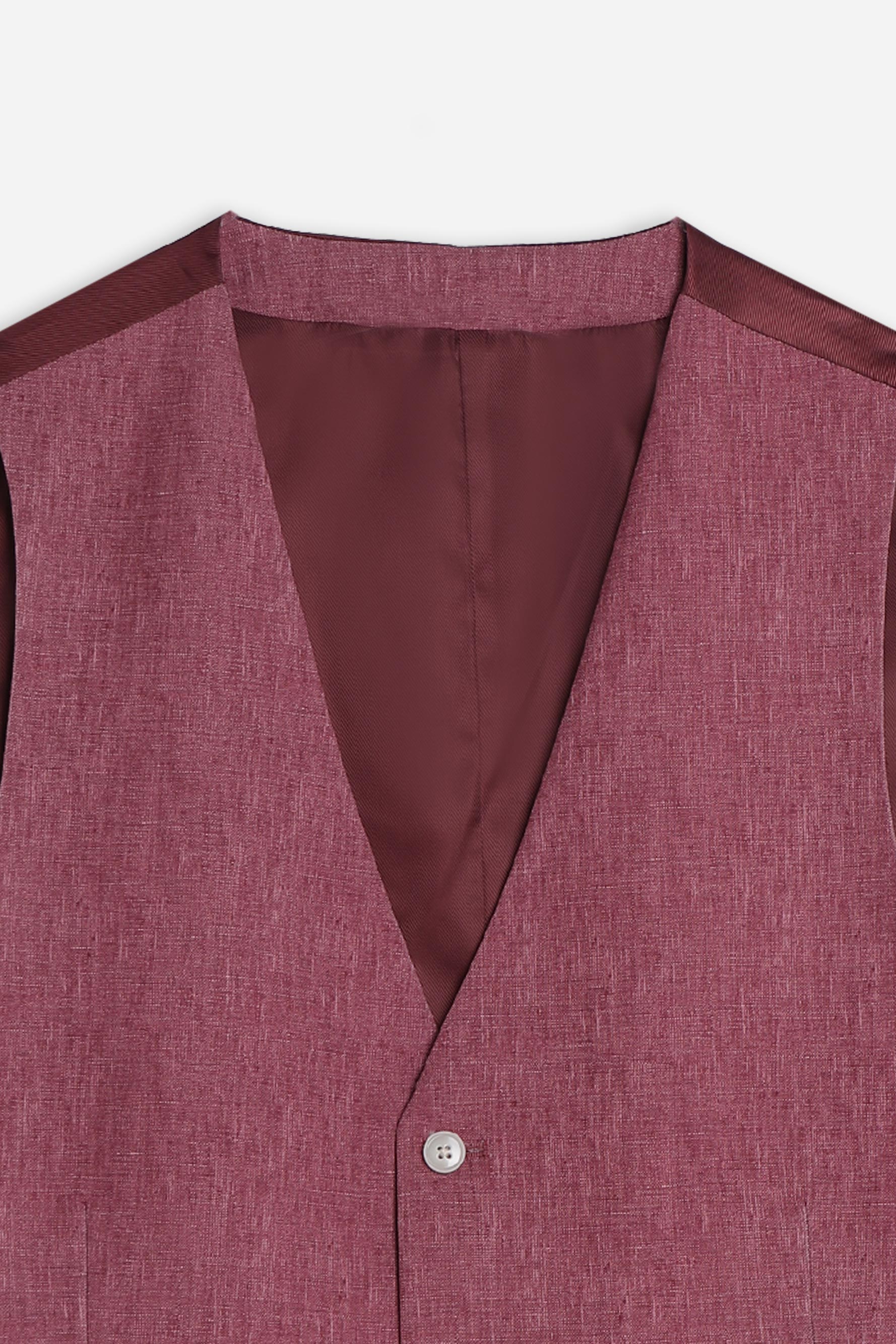 GILET IN PUNTO MILANO ROSSO