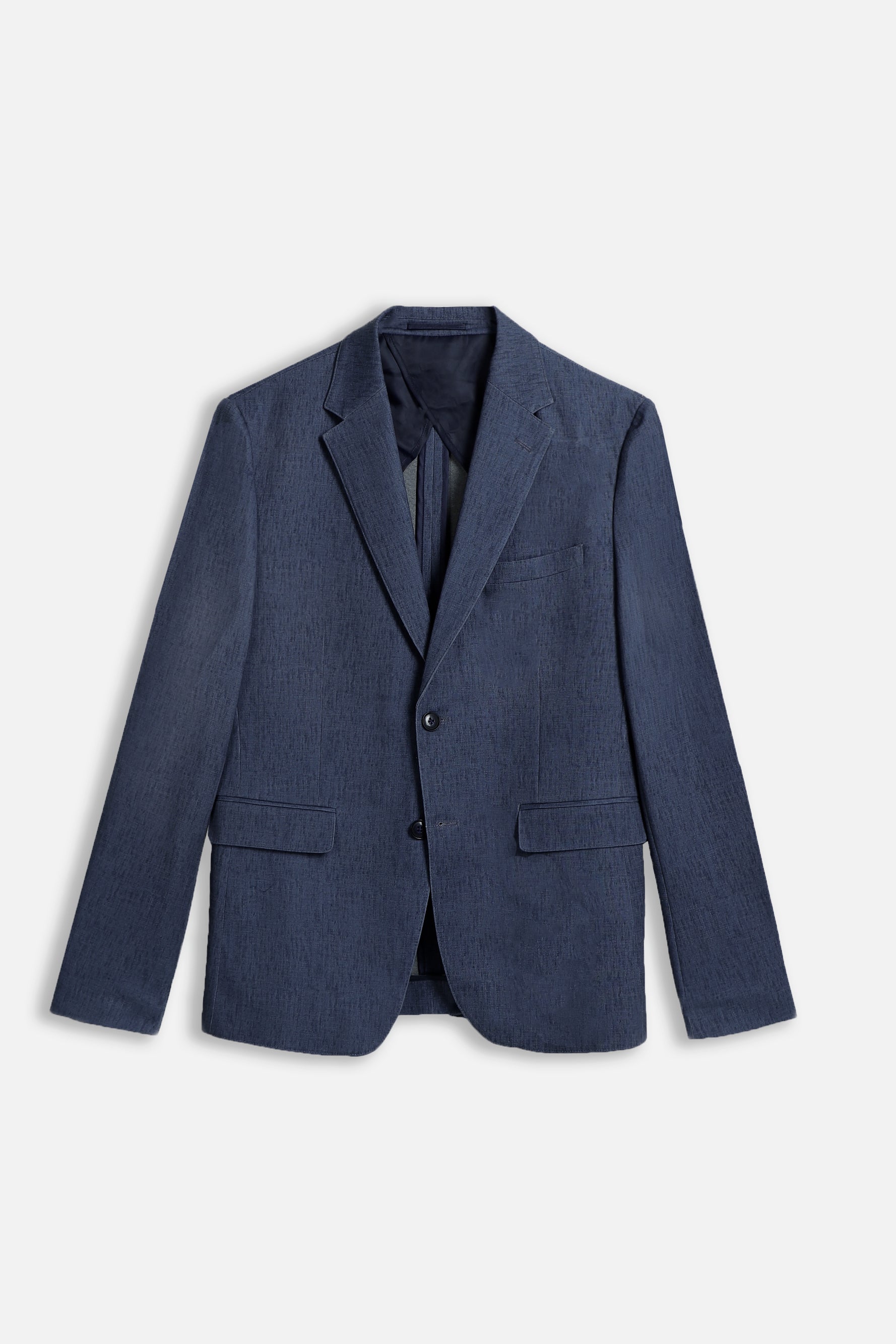 GIACCA SLIM FIT IN PUNTO MILANO BLEU