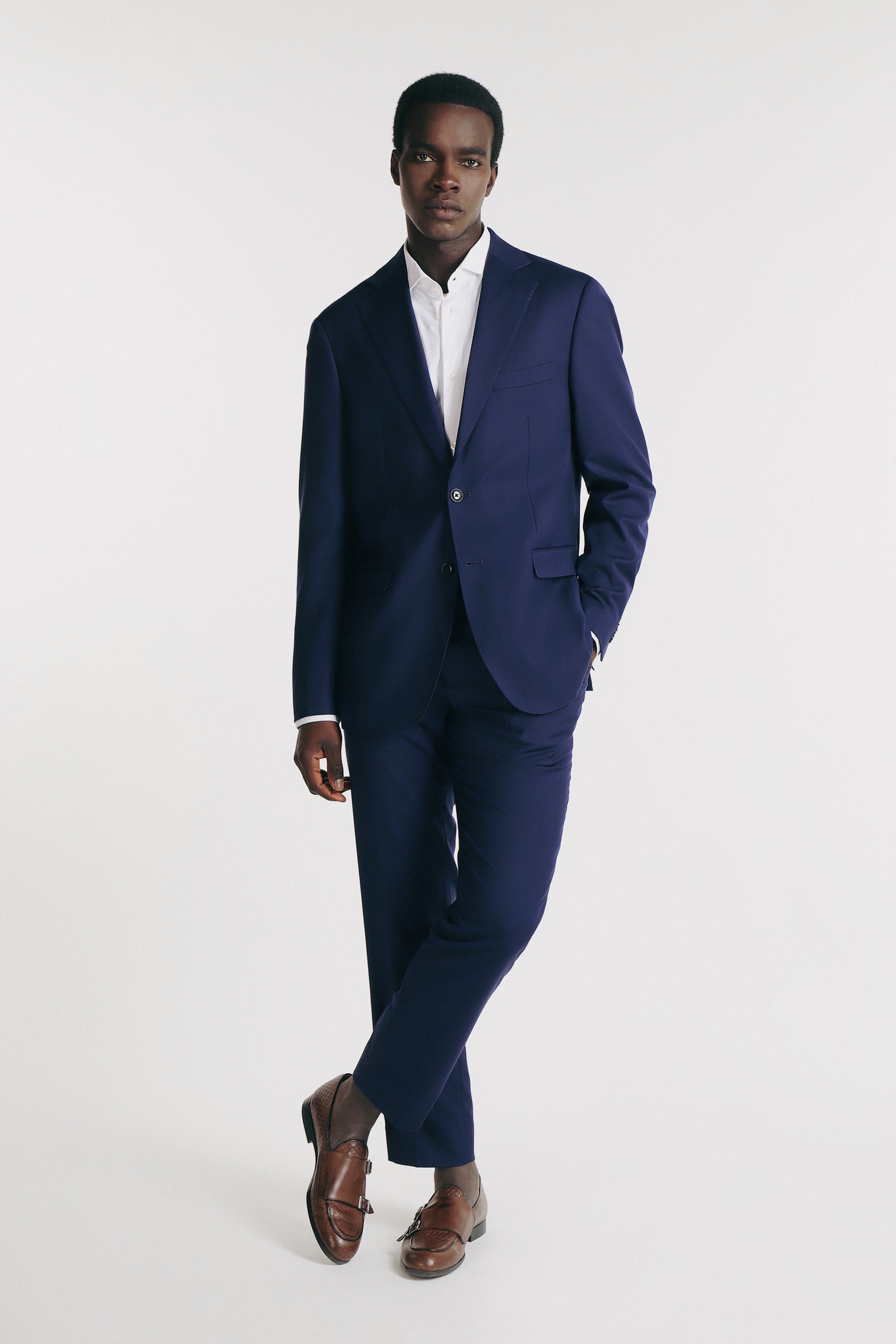 Giacca Uomo Viscosa Poliestere Blazer Uomo Slim Fit In Denim