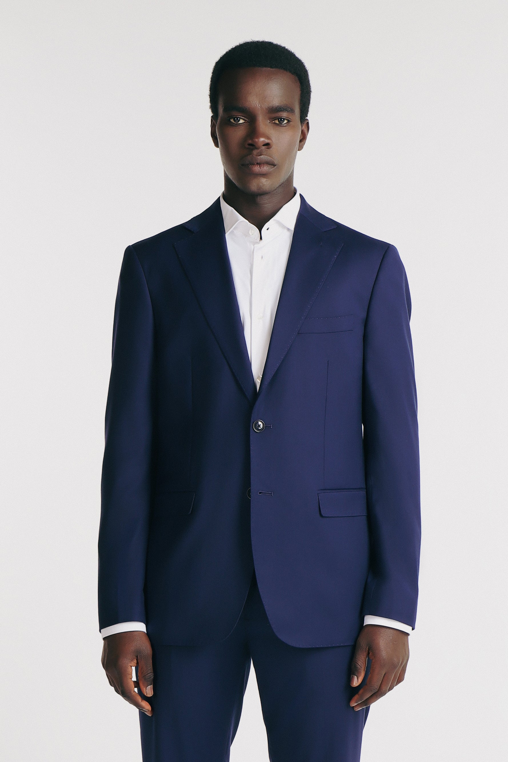 Viscosa Poliestere Blazer Uomo In Denim Slim Fit Azzurro Chiaro