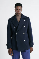 CAPPOTTO DOPPIO PETTO BLEU - Sonnybono