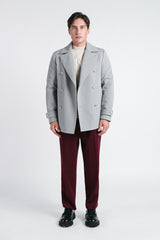 CAPPOTTO DOPPIO PETTO GRIGIO CHIARO - Sonnybono