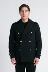 CAPPOTTO DOPPIO PETTO NERO - Sonnybono