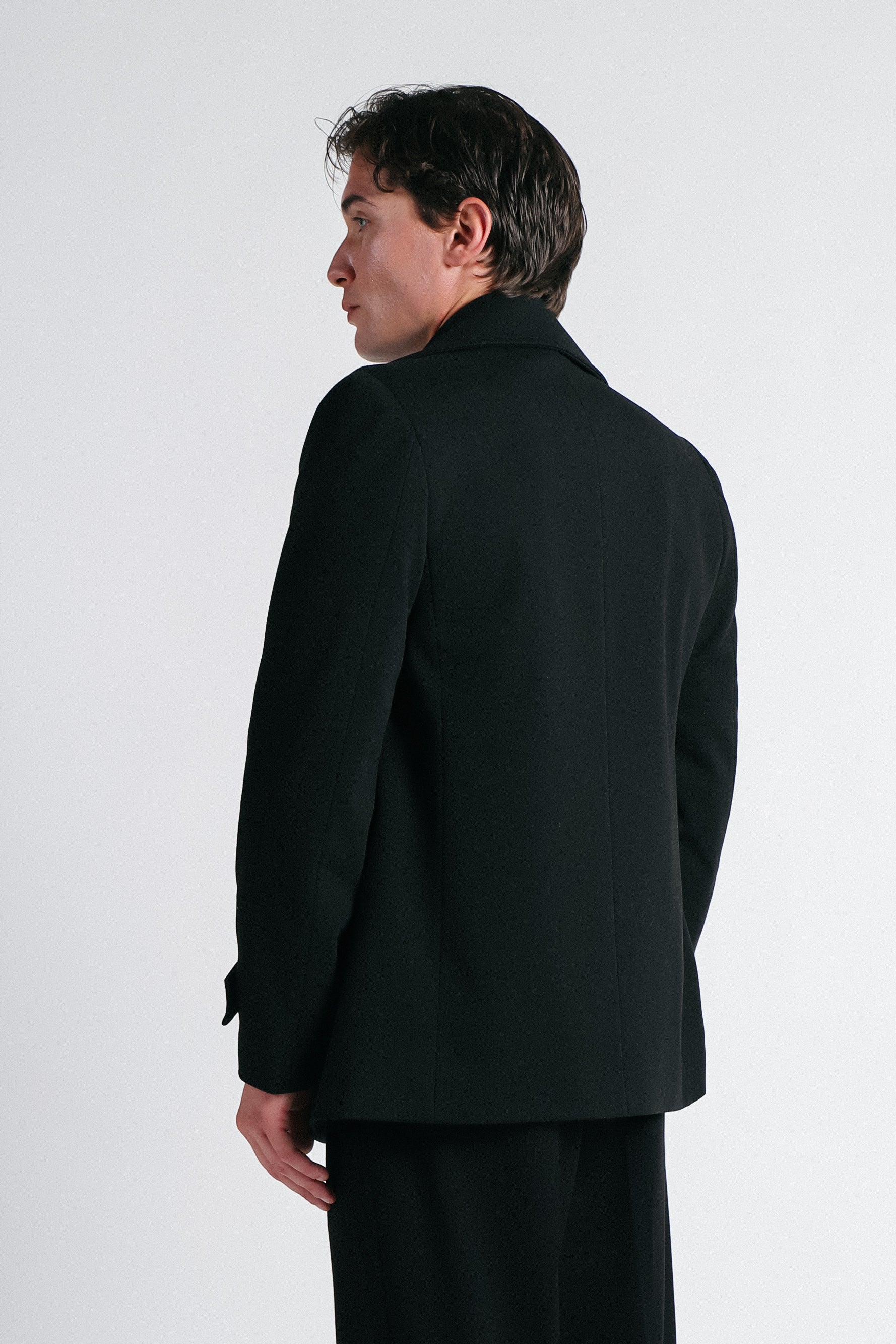 CAPPOTTO DOPPIO PETTO NERO - Sonnybono