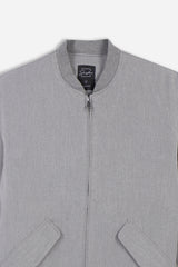 GIUBBOTTO BOMBER IMBOTTITO GRIGIO CHIARO