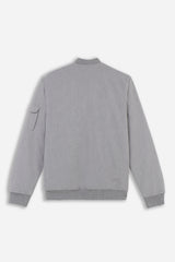 GIUBBOTTO BOMBER IMBOTTITO GRIGIO CHIARO