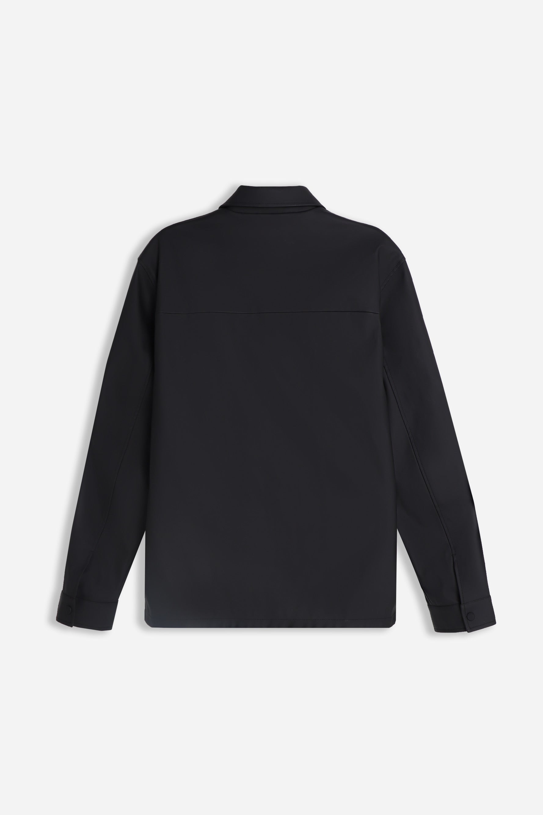 GIUBBOTTO COLLO CAMICIA TESSUTO TECNICO OPACO NERO