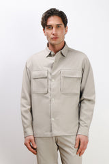 OVERSHIRT IN PUNTO MILANO BEIGE
