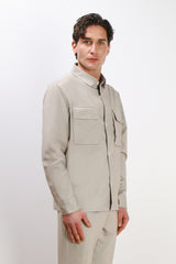 OVERSHIRT IN PUNTO MILANO BEIGE