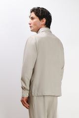 OVERSHIRT IN PUNTO MILANO BEIGE
