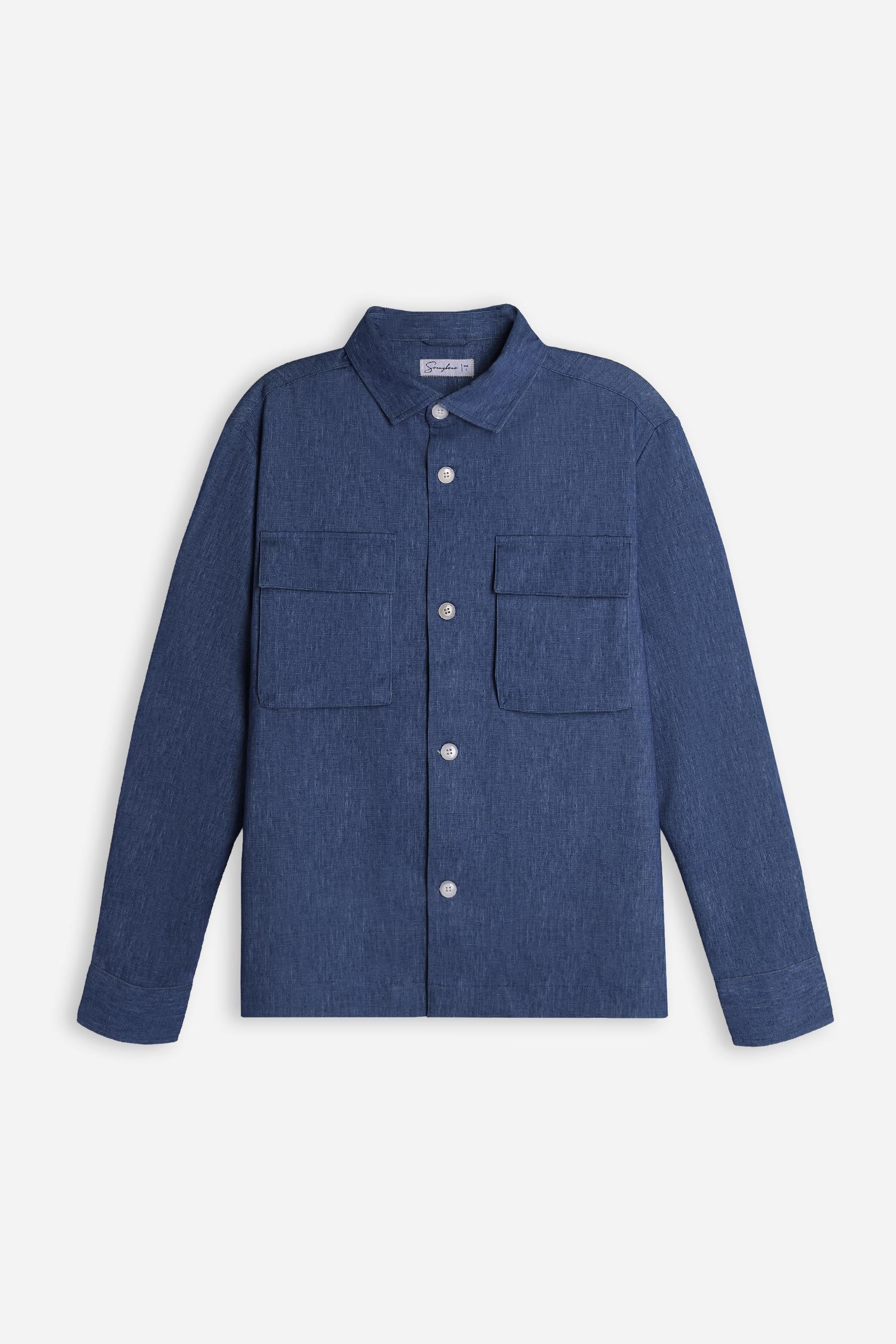 OVERSHIRT IN PUNTO MILANO BLEU