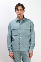 OVERSHIRT IN PUNTO MILANO VERDE