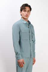 OVERSHIRT IN PUNTO MILANO VERDE