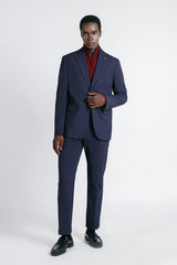 PANTALONE DA ABITO COMFORT FIT BLEU