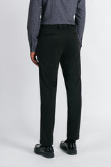 PANTALONE DA ABITO IN PUNTO MILANO NERO