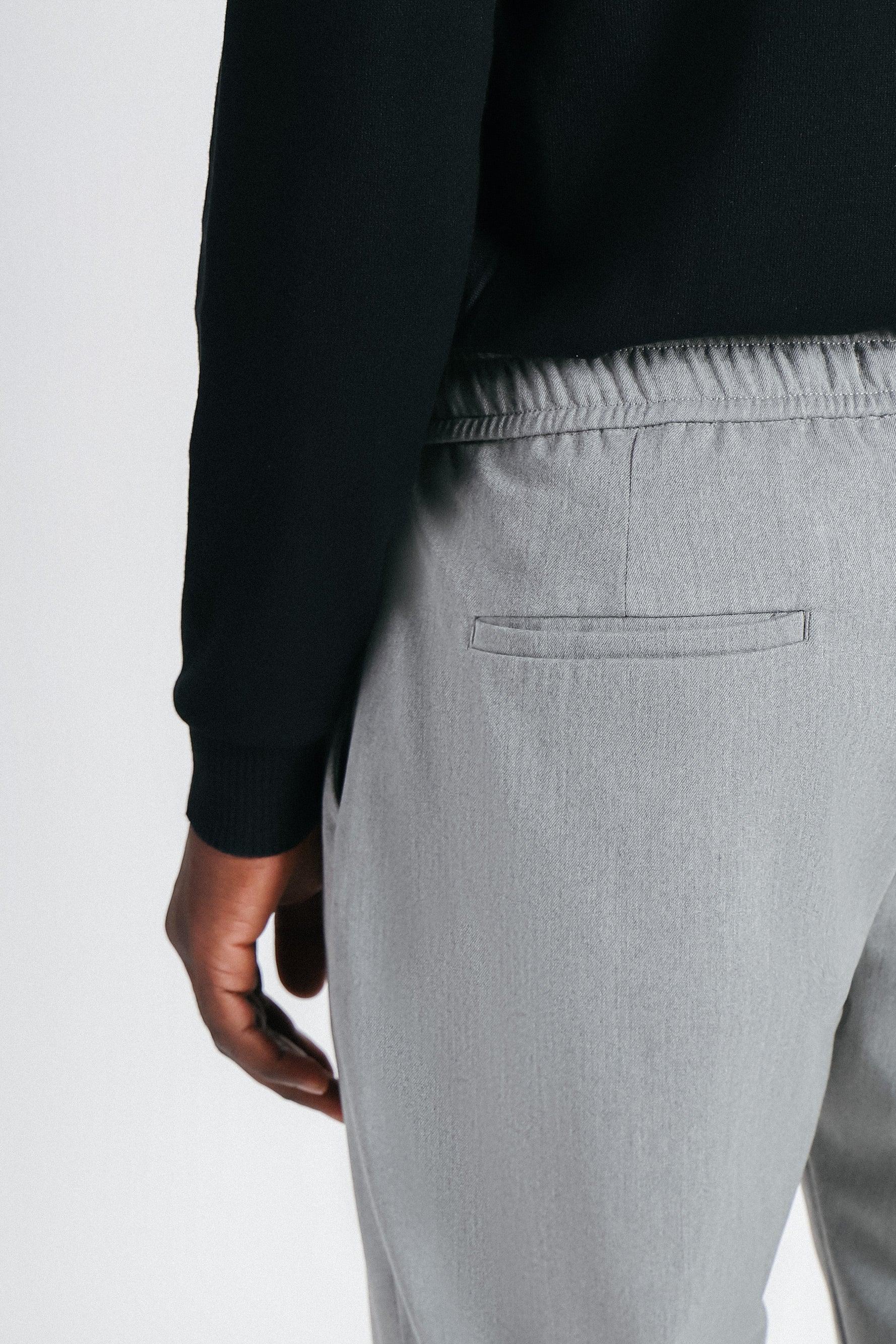 PANTALONE JOGGER CON ELASTICO IN VITA M G.CHIARO