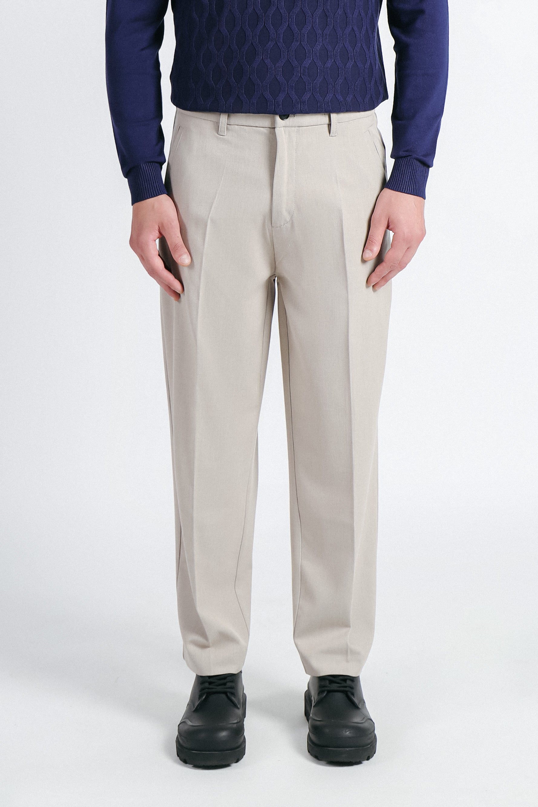 PANTALONE JOGGER BASIC BEIGE CHIARO