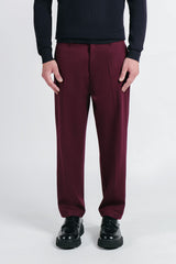 PANTALONE JOGGER BASIC BORDEAUX