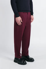 PANTALONE JOGGER BASIC BORDEAUX