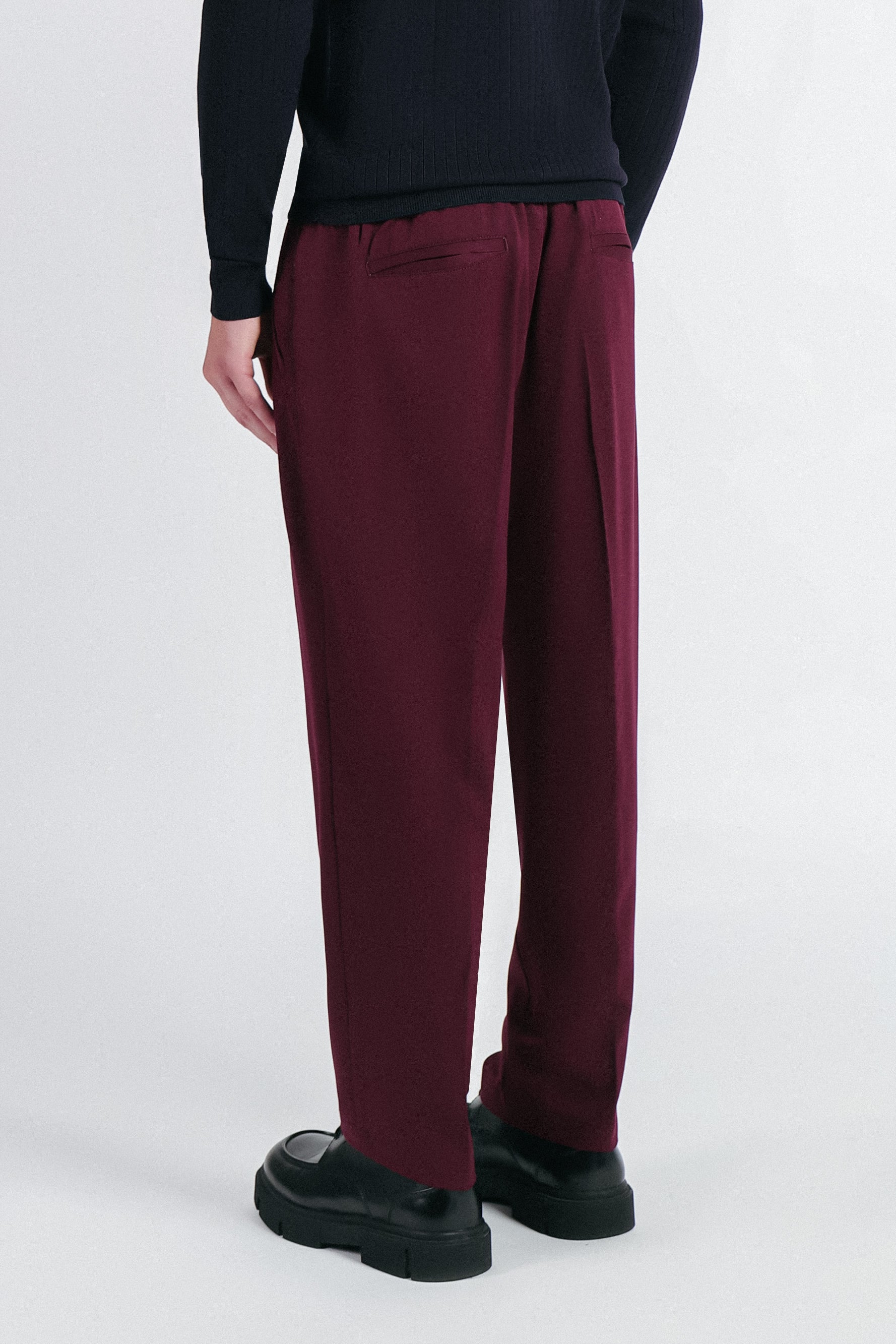 PANTALONE JOGGER BASIC BORDEAUX