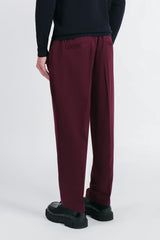 PANTALONE JOGGER BASIC BORDEAUX