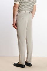 PANTALONE DA ABITO IN PUNTO MILANO BEIGE