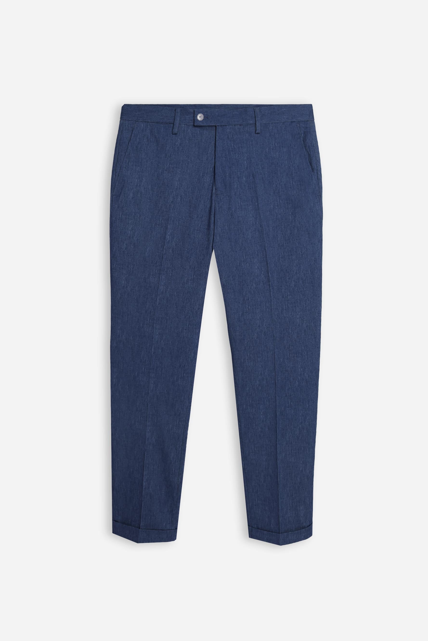 PANTALONE DA ABITO IN PUNTO MILANO BLEU