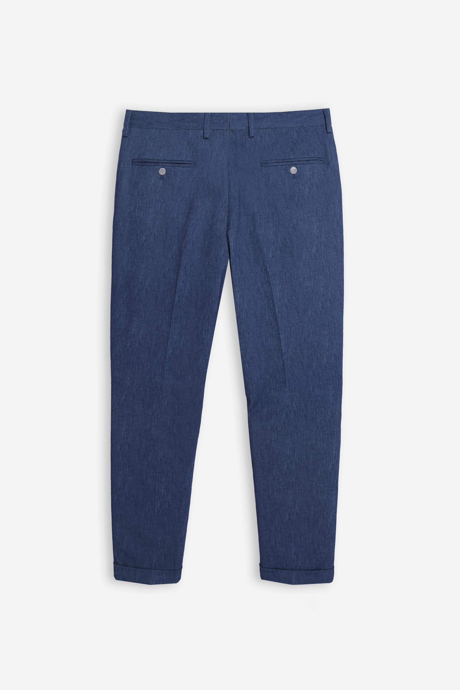 PANTALONE DA ABITO IN PUNTO MILANO BLEU