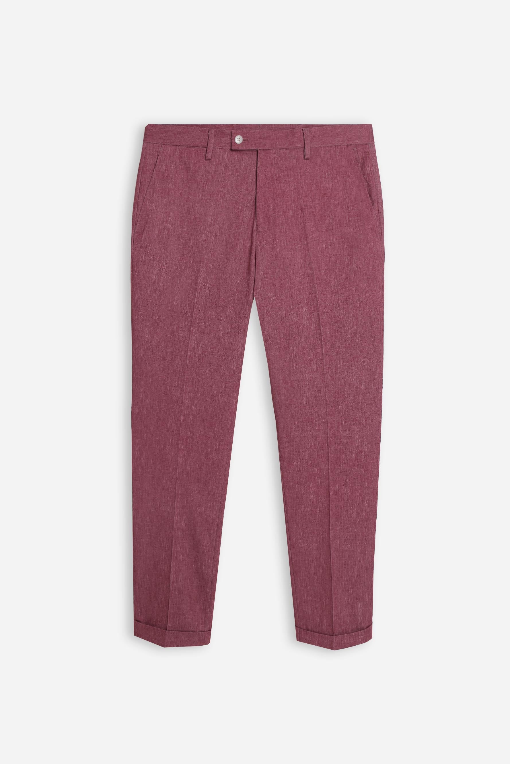 PANTALONE DA ABITO IN PUNTO MILANO ROSSO