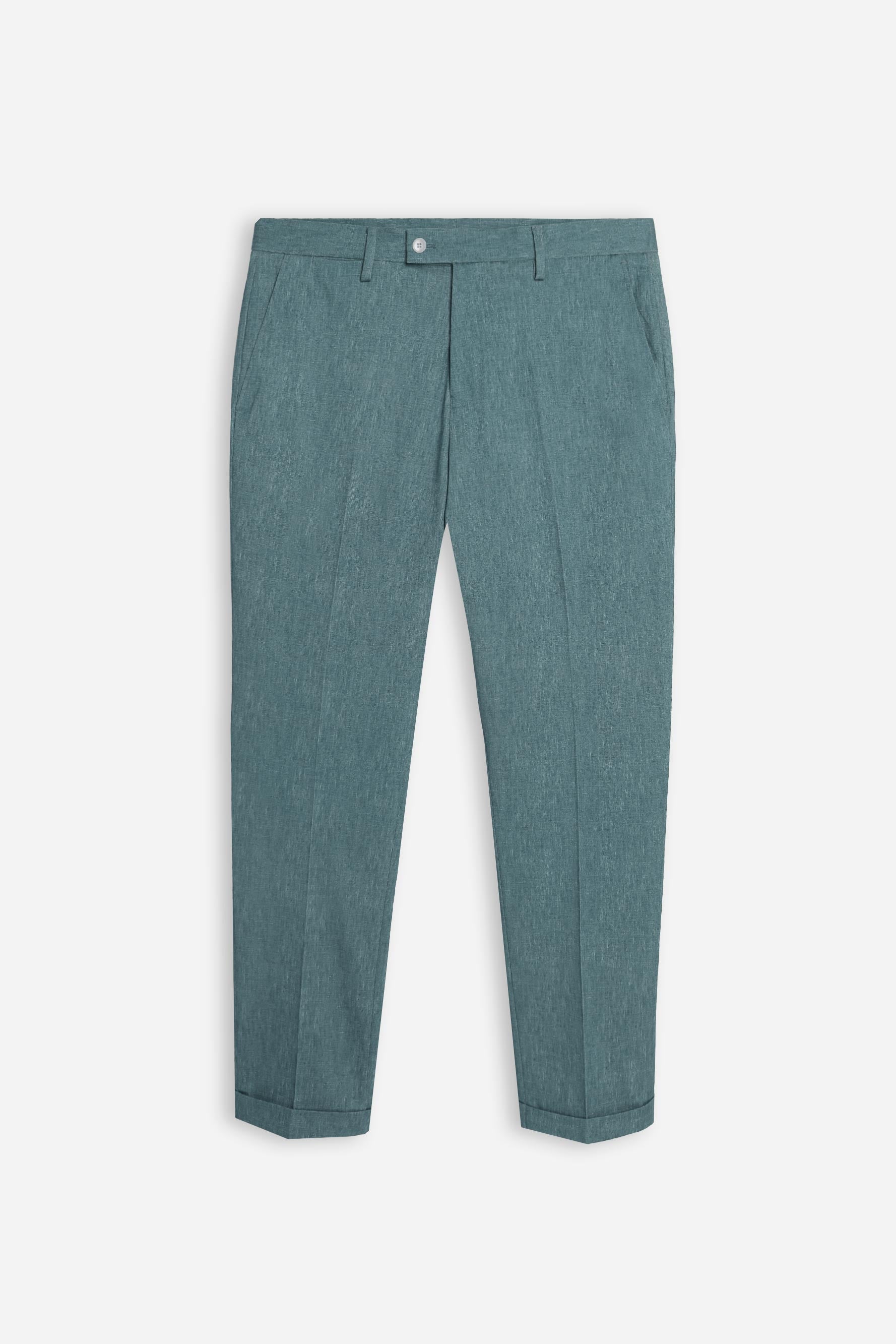 PANTALONE DA ABITO IN PUNTO MILANO VERDE