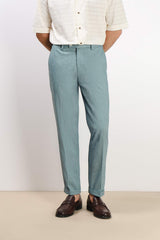 PANTALONE DA ABITO IN PUNTO MILANO VERDE