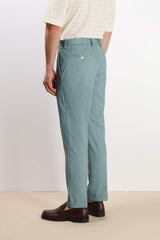 PANTALONE DA ABITO IN PUNTO MILANO VERDE