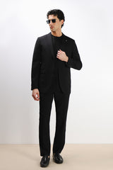 PANTALONE DA ABITO SENZA RISVOLTO NERO