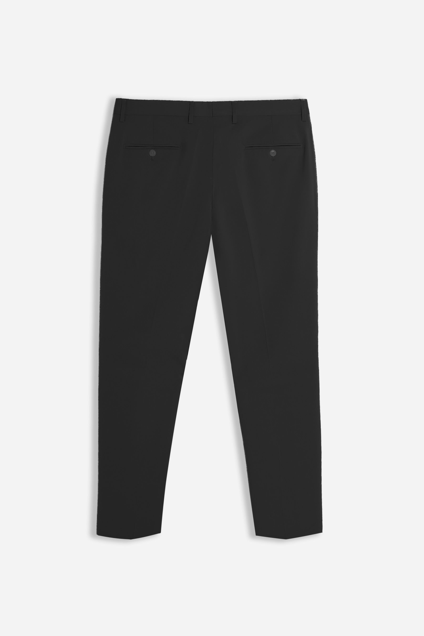 PANTALONE DA ABITO SENZA RISVOLTO NERO