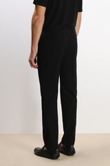 PANTALONE DA ABITO SENZA RISVOLTO NERO