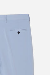 PANTALONE DA ABITO CON RISVOLTO CIELO - Sonnybono