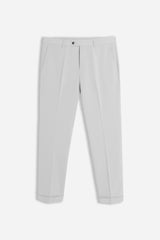 PANTALONE DA ABITO CON RISVOLTO GRIGIO