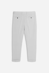 PANTALONE DA ABITO CON RISVOLTO GRIGIO