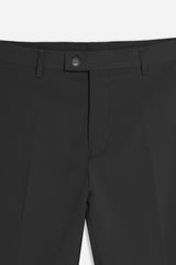 PANTALONE DA ABITO CON RISVOLTO NERO