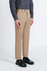 PANTALONE DA ABITO SLIM FIT BISCOTTO