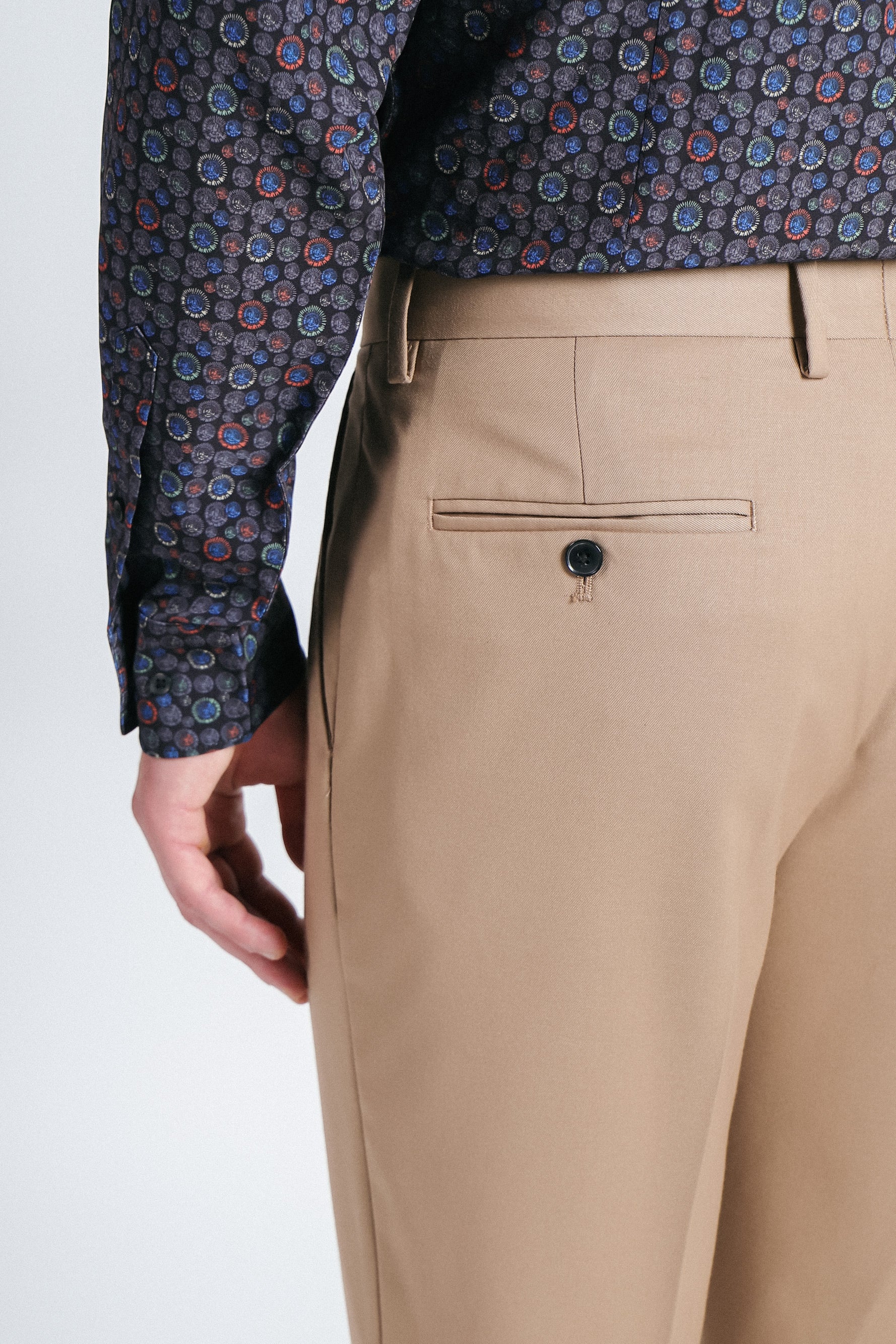 PANTALONE DA ABITO SLIM FIT BISCOTTO